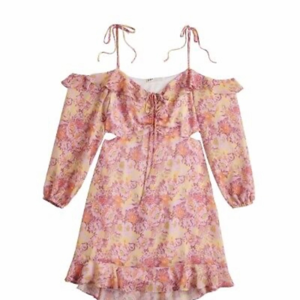 NWT Juniors' Rewind Long Sleeve Cold
Shoulder Dress, Size: XXL